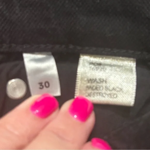 Reformation Faded Black Fray High Waisted Jeans Size 30 - Picture 4 of 5